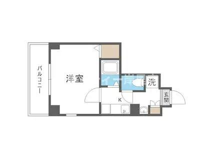 M`PLAZA住吉公園弐番館(1K/9階)の間取り写真