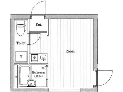 BACE菅馬場(ワンルーム/3階)の間取り写真