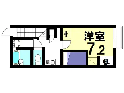 パレス太平(1K/2階)の間取り写真