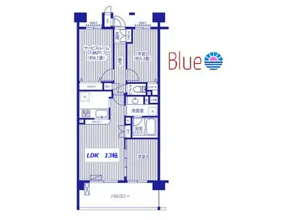 ピエス綱島(3LDK/2階)の間取り写真