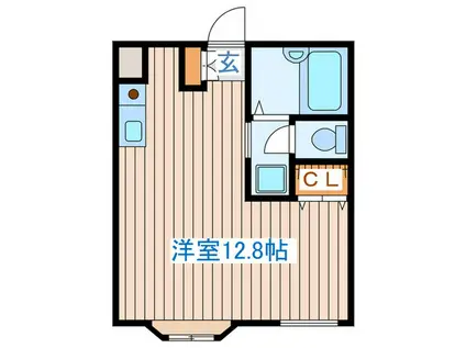 MAISON DE HIDE(ワンルーム/3階)の間取り写真