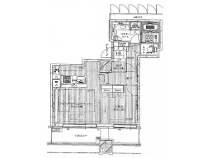 シティタワー大崎ステーションフロント(1SLDK/11階)の間取り写真
