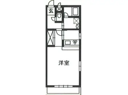 MTリーベン(1K/3階)の間取り写真
