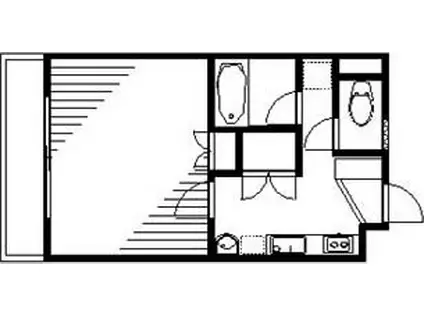 アーク新水前寺(1K/2階)の間取り写真