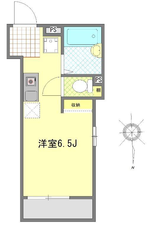 アペックス・東四ツ木(ワンルーム/2階)の間取り写真