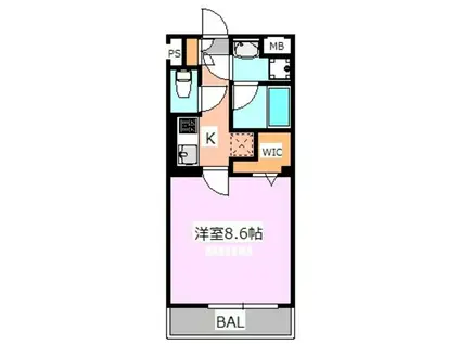 音ノ葉テラス田端(1K/1階)の間取り写真