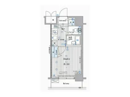 ガーラ・ステージ大塚駅前(1K/12階)の間取り写真