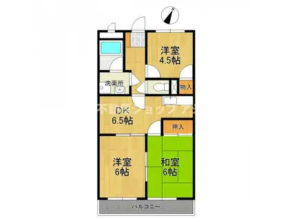 プレシャス(3DK/2階)の間取り写真