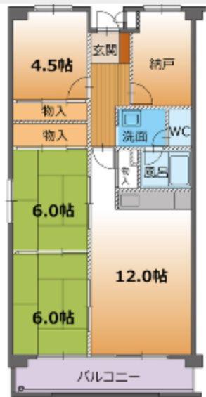 ホレスト(3SLDK/2階)の間取り写真