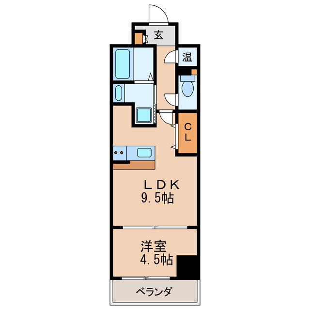 マリオン千種(1LDK/2階)の間取り写真
