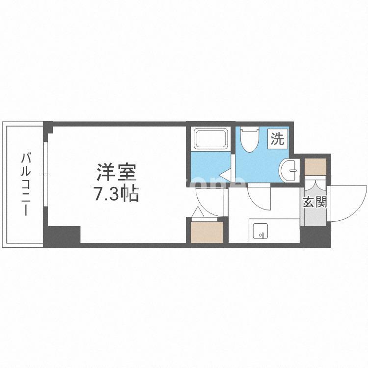 エグゼ新大阪南(1K/8階)の間取り写真