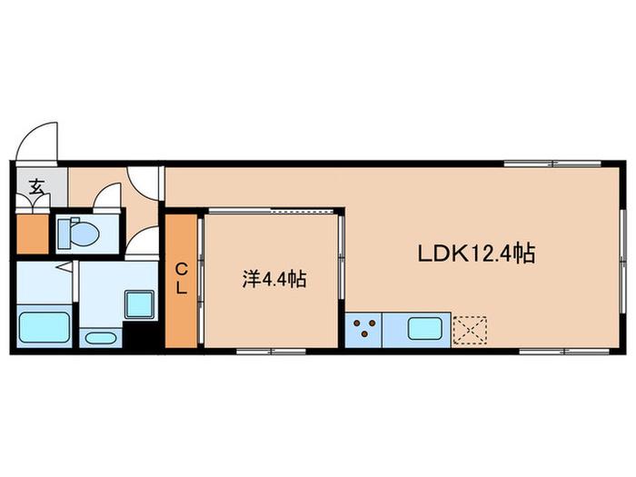 GRANPASEO 阿佐ヶ谷II(1LDK/B1階)の間取り写真