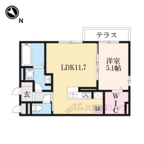 ERFOLG (1LDK/3階)の間取り写真