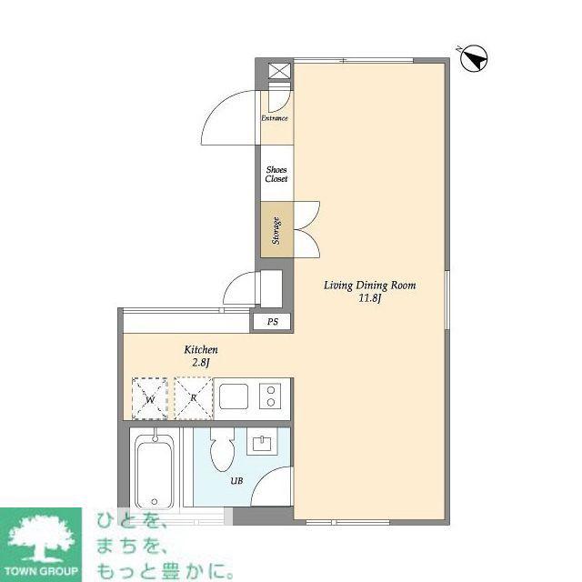 ZOOM表参道(ワンルーム/2階)の間取り写真