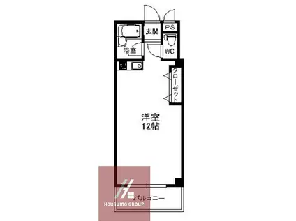 タイホウハイツ敷津2番館(1K/2階)の間取り写真