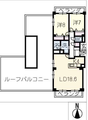 シーアイマンション第2本郷1004(2LDK/10階)の間取り写真