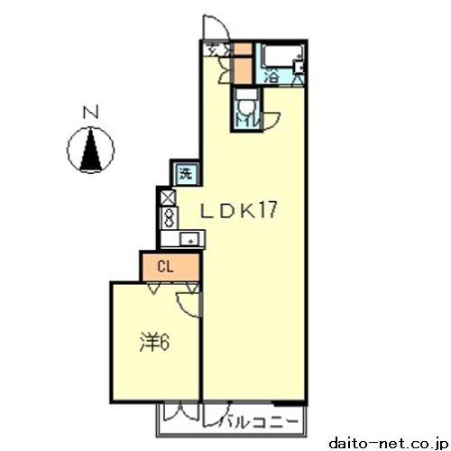 シェルフォーレ(1LDK/3階)の間取り写真