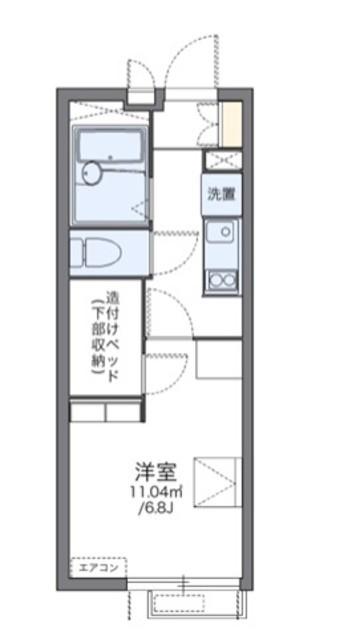 レオパレスサンフラワーA(1K/3階)の間取り写真