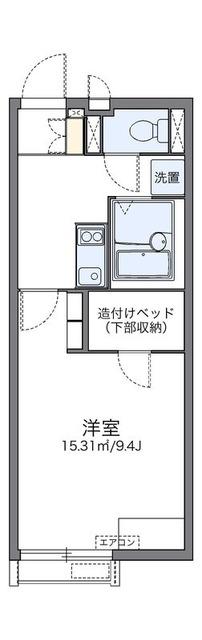 レオネクストフォレスタ(1K/2階)の間取り写真