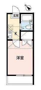 BCASA鶴ヶ島若葉RE-BORN(1K/1階)の間取り写真