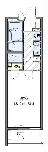 クレイノドエル 大久保A(1K/3階)の間取り写真