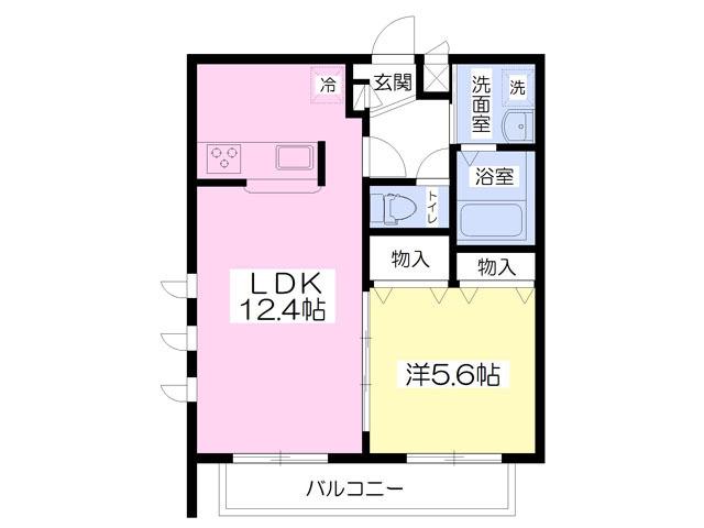 メゾン・ド・シャルマン(1LDK/3階)の間取り写真