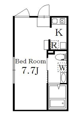 RITZ MINOWA(1K/3階)の間取り写真