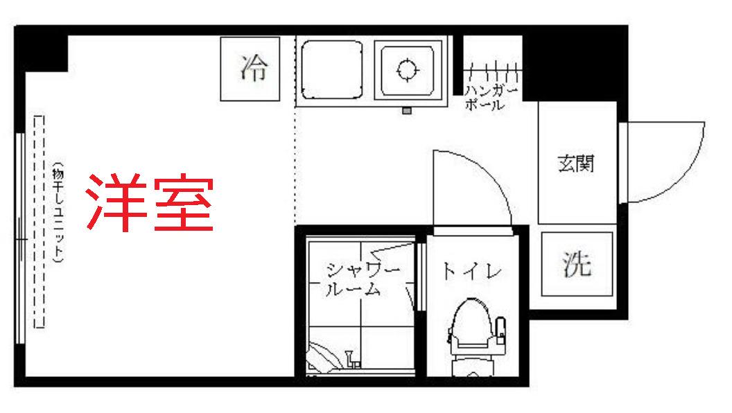サンハイム田町(ワンルーム/9階)の間取り写真