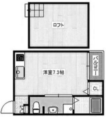 スムーノ垂水山手(ワンルーム/1階)の間取り写真