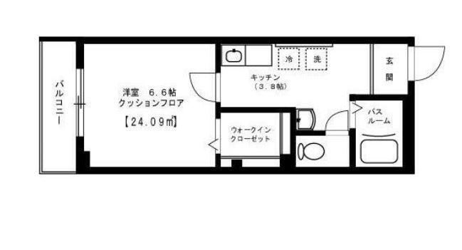 PRIME COMFORT(1K/2階)の間取り写真