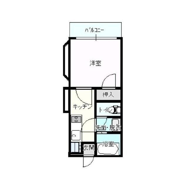 HIGH LIFE II(1K/1階)の間取り写真