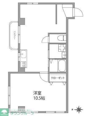 ビューラー433(2LDK/1階)の間取り写真