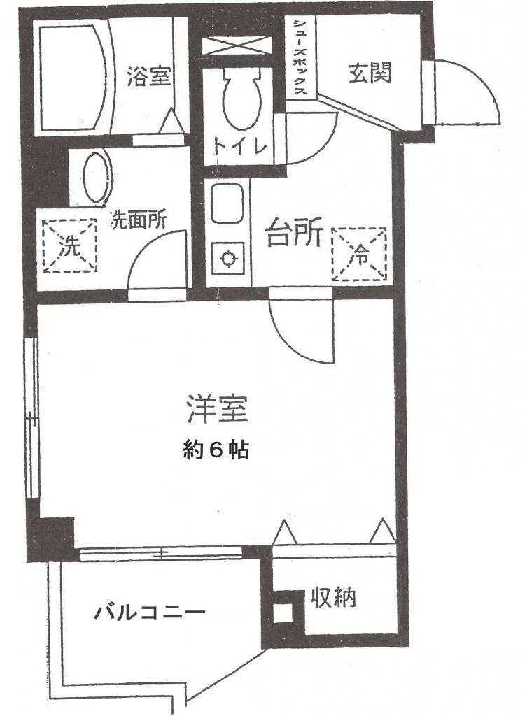 MONREVEーM・M(1K/3階)の間取り写真