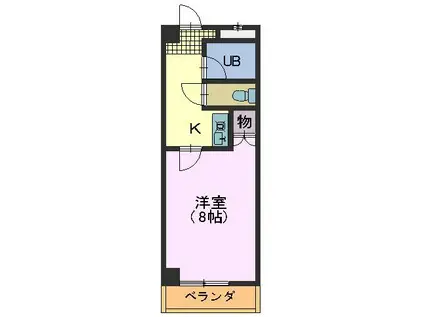 オリオンハイツ(1K/3階)の間取り写真