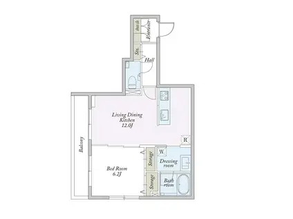 MAISON RELAFORT(1LDK/2階)の間取り写真