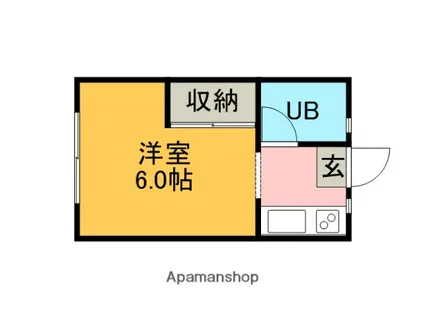 中前田パレス(1K/1階)の間取り写真