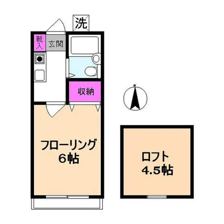 カーサ元町 2階階 間取り