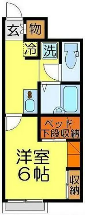 レオパレスワコー 1階階 間取り