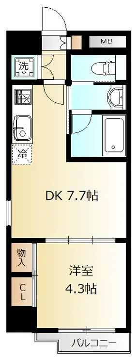 VIDA#037 8階階 間取り
