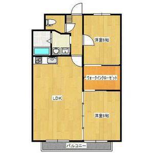 マンション加藤(2LDK/3階)の間取り写真