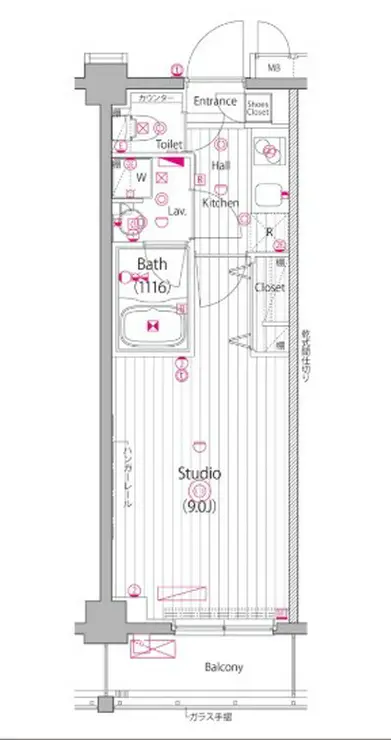 ガーラ・ヒルズ新宿 2階階 間取り