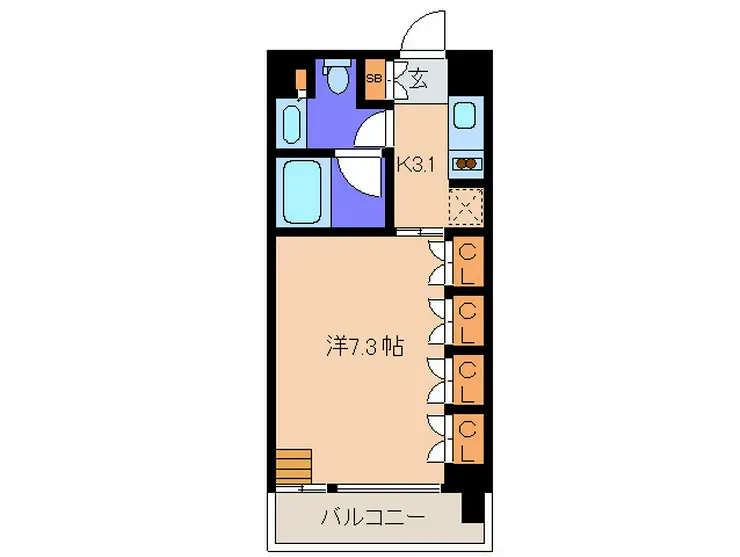 イクサージュ目黒 2階階 間取り