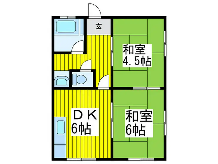 北原荘 1階階 間取り