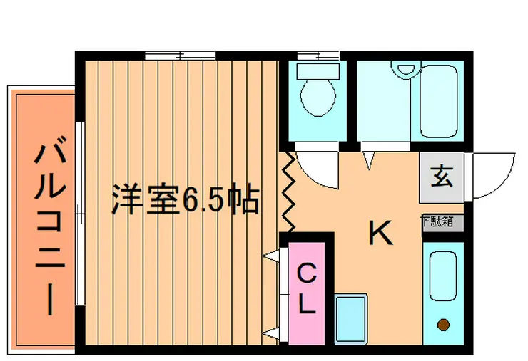 蕨駅前ハイツ 2階階 間取り