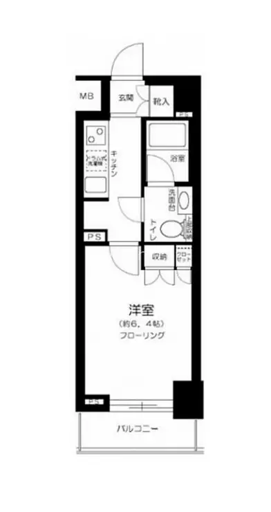 プラージュ月島 3階階 間取り