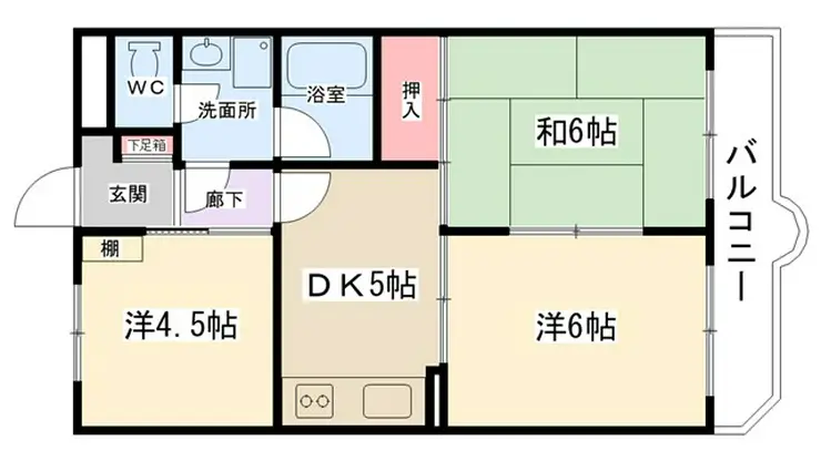 サリナス千代田 2階階 間取り