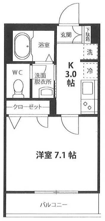 サンメゾン本蓮沼 2階階 間取り