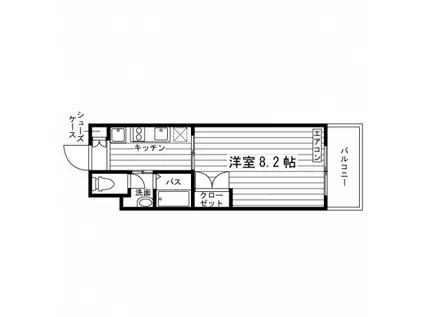 ぱすとらーれ森野(1K/3階)の間取り写真