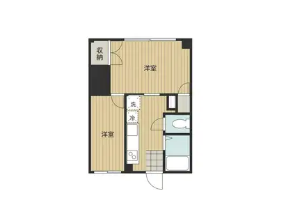 ALBA BILLSVI(1SK/3階)の間取り写真