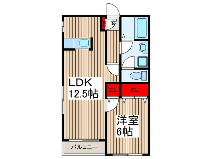 カーサ・ファミール 1階階 間取り